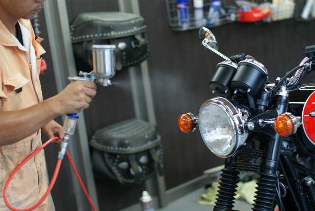TRIUMPH　BONNEVILLE コーティング実績画像