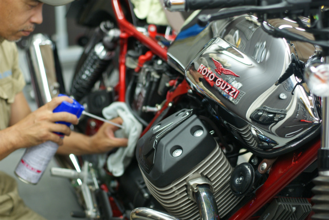 MOTO GUZZI V7 Ⅱ　RACER コーティング実績画像