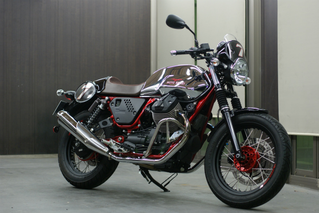 MOTO GUZZI V7 Ⅱ　RACER コーティング実績画像