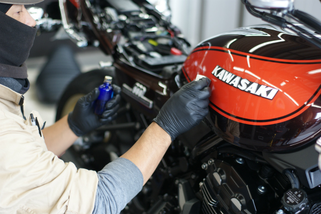 KAWASAKI Z 900 RS コーティング実績画像